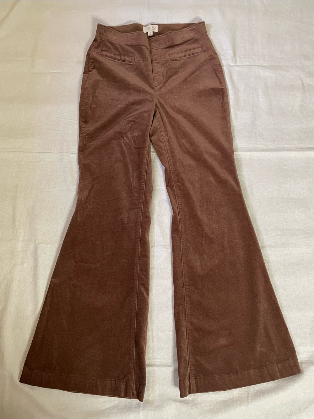 Pilcro Brown Corduroy flare leg Pants